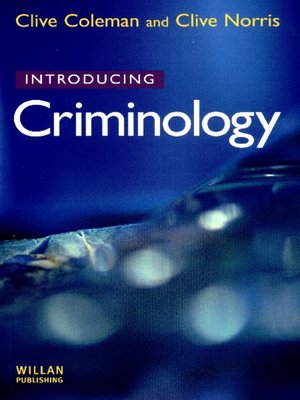 cover image of Introducing Criminology